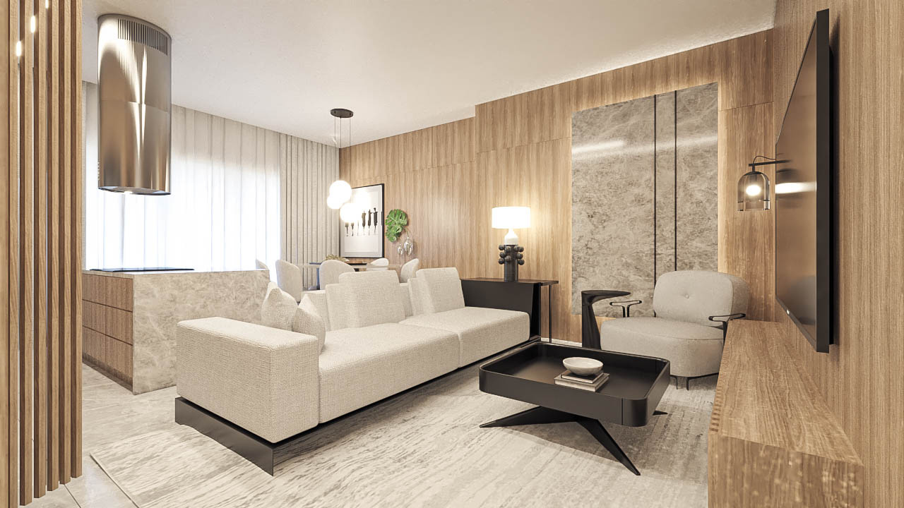 Perspectiva ilustrativa — Apartamento de 1 quarto 405 · Vision Iguassu