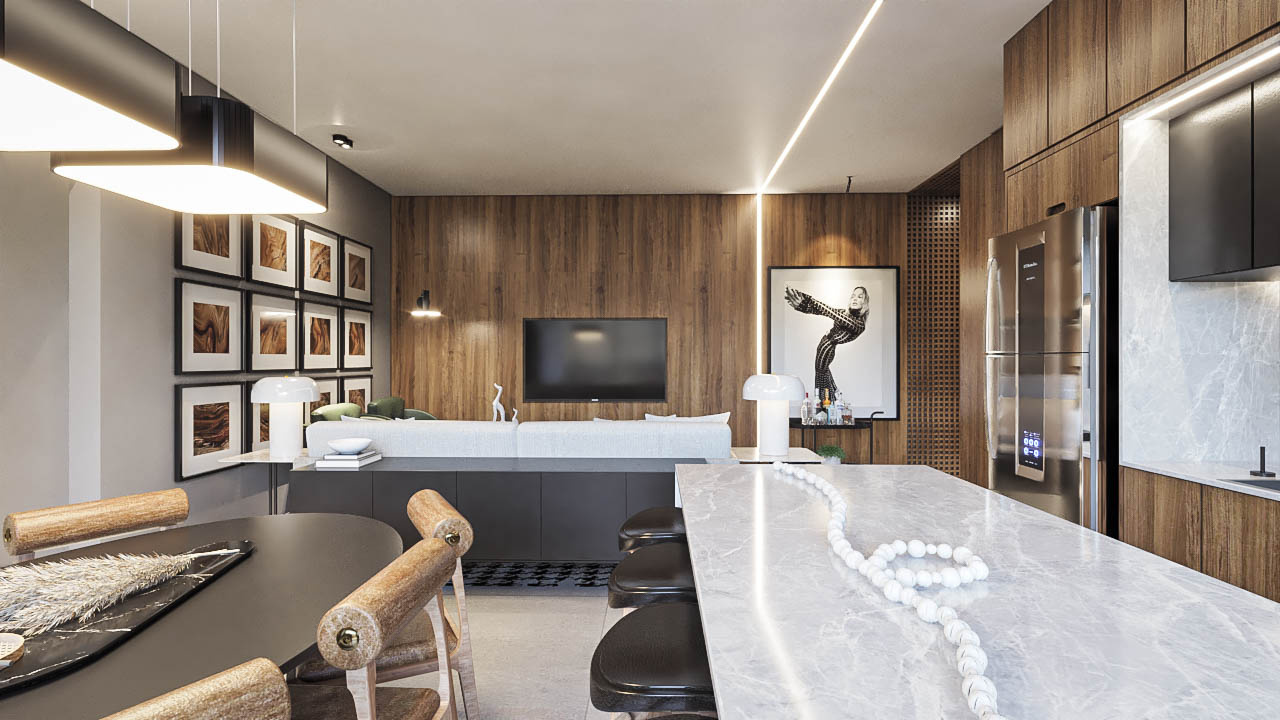 Perspectiva ilustrativa — Apartamento de 2 quartos 401 · Vision Iguassu